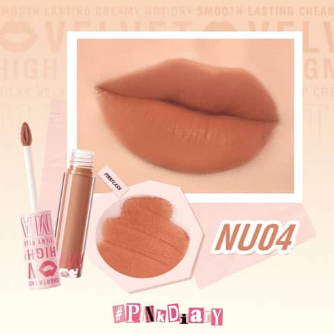 Pink Flash Silky Velvet Lip Cream L04 – NU04