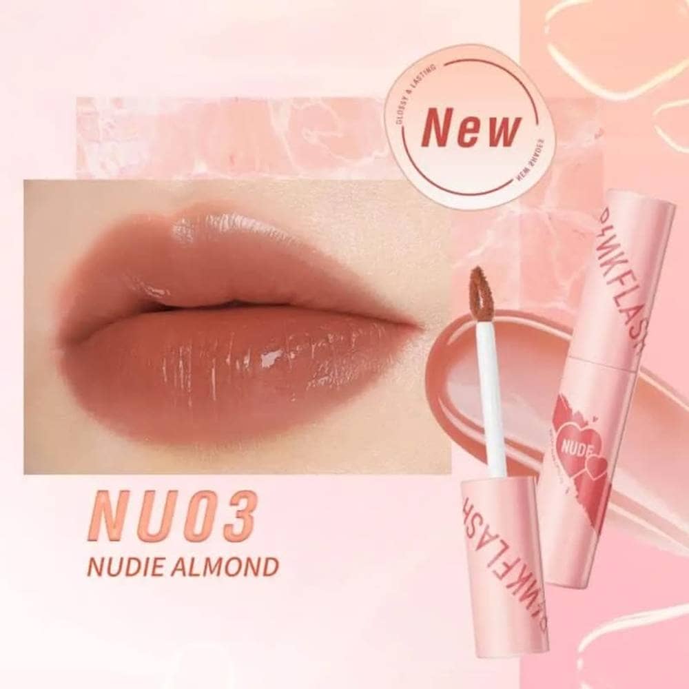 Pink Flash Watery Glam Lip Gloss L09 – NU03 - thumbnail