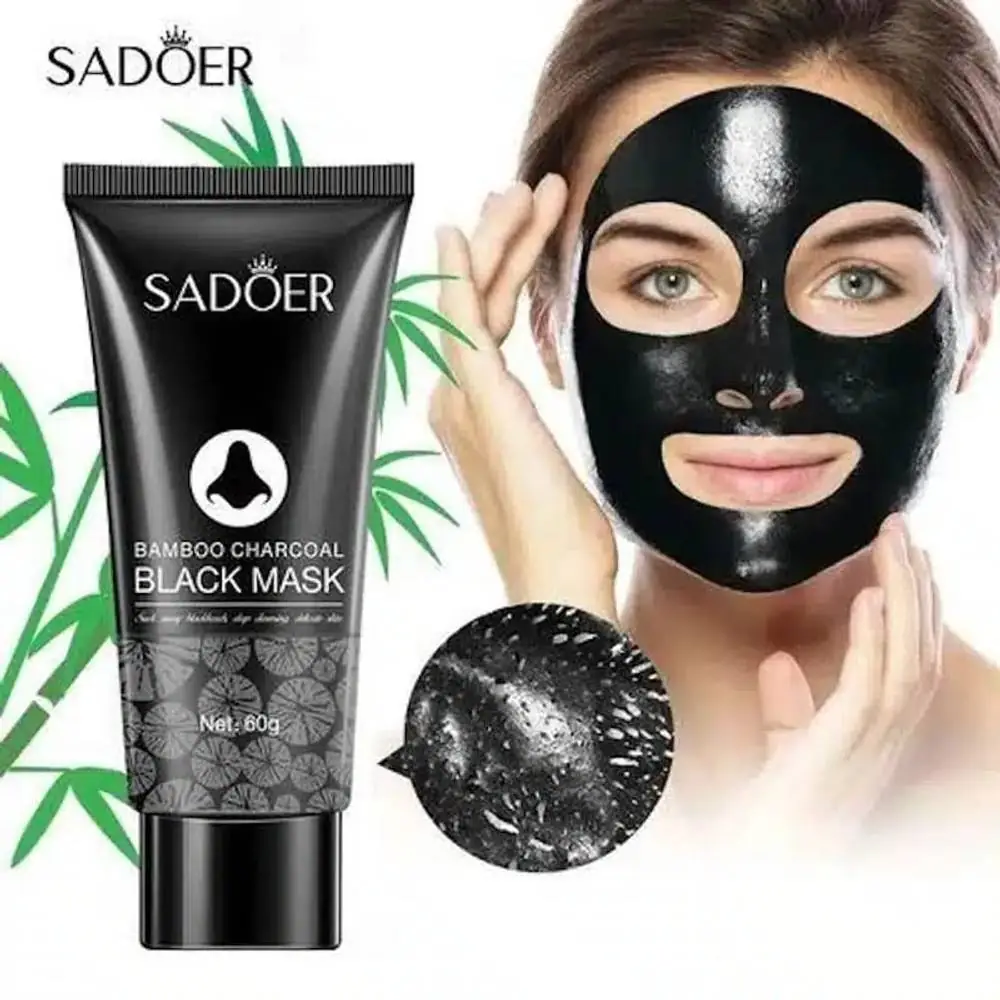 SADOER Bamboo Charcoal Black Mask 60g - thumbnail