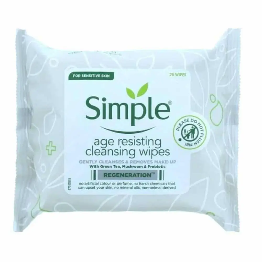Simple Cleansing Wipes Age Resisting 25 Wipes Sensitive Skin - thumbnail