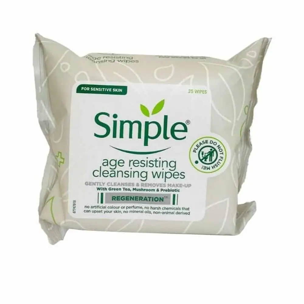 Simple Cleansing Wipes Age Resisting 25 Wipes Sensitive Skin - thumbnail
