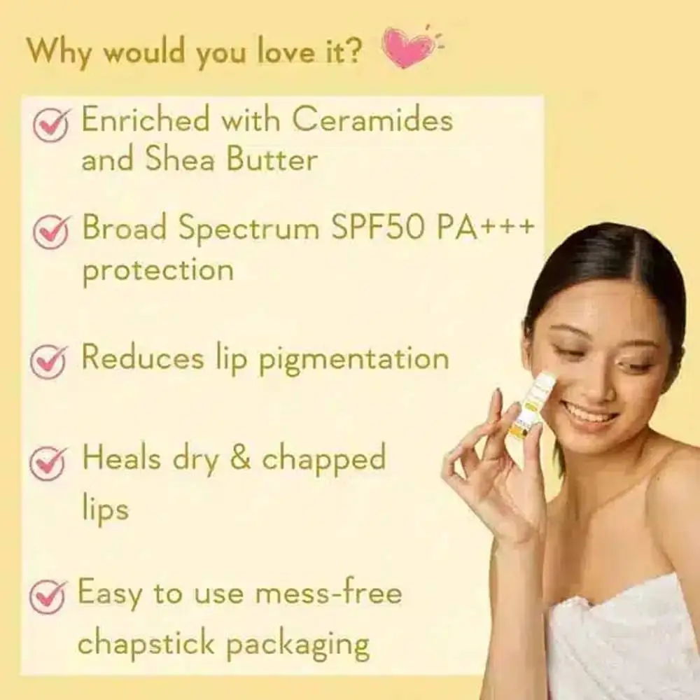 WishCare Ceramide Natural Lip Balm with SPF 50 PA+++ 5g - thumbnail