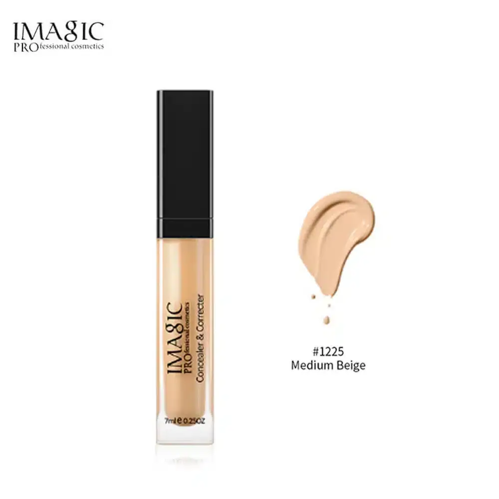 Imagic Concealer in Medium Beige 1225 tube standing upright, showcasing its product details. - thumbnail