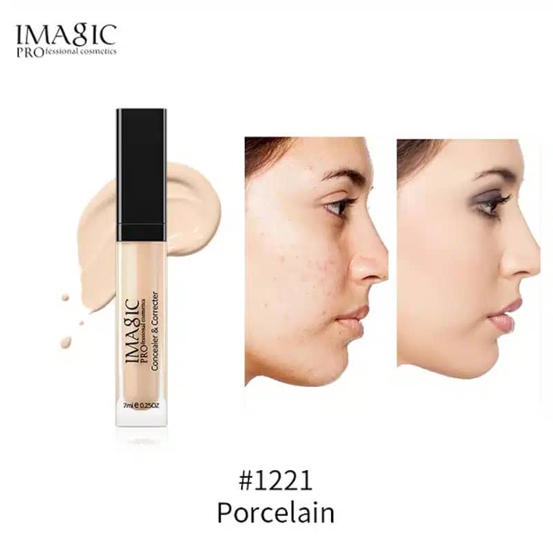 Imagic Concealer Porcelain 1221 tube standing upright, clearly showing the silver cap and branding. - thumbnail