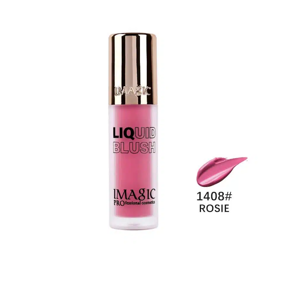 Imagic Liquid Blush Rosie 1408 in a sleek light pink tube with white cap, front view. - thumbnail