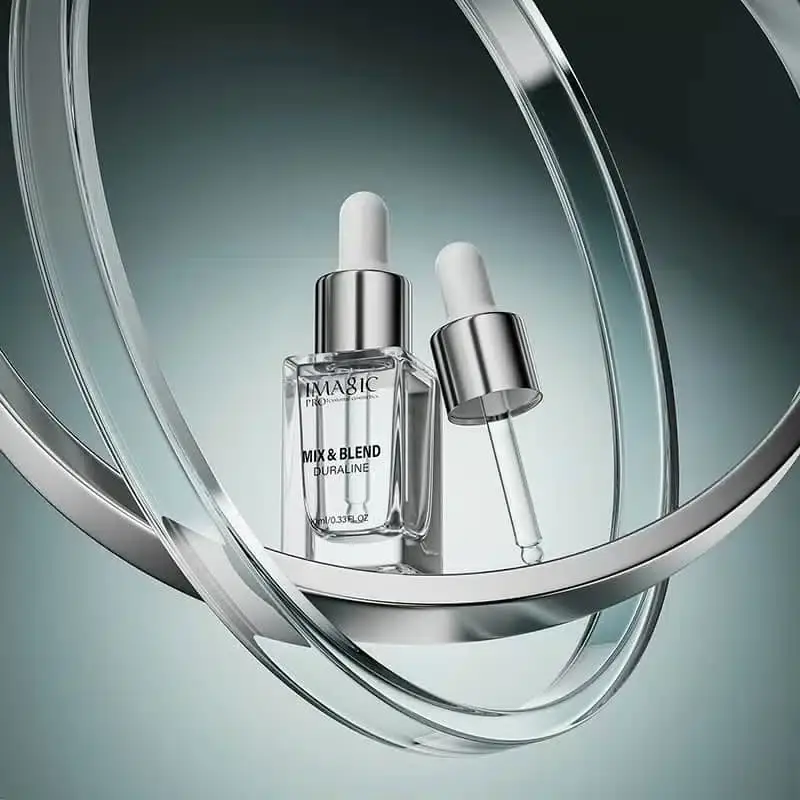 Imagic Duraline 10ml bottle with black cap removed, showcasing the precise dropper applicator. - thumbnail