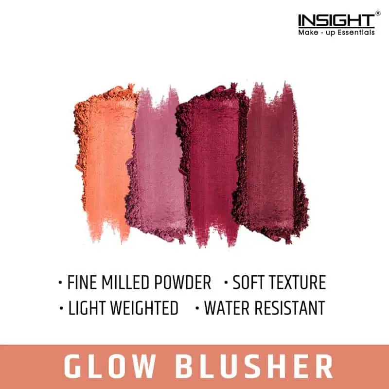 Close-up of Insight Cosmetics Glow Blusher (B03) open, with finger swatching one shade. - thumbnail