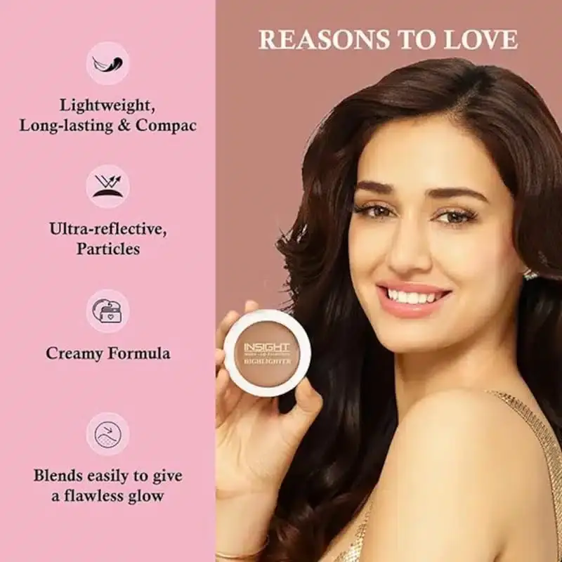 Close-up of Insight Cosmetics Frosted Heart highlighter, showing detailed shimmering texture and shape. - thumbnail