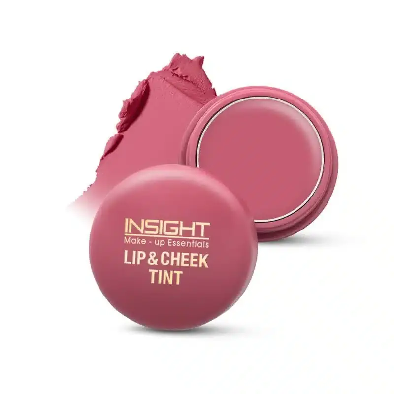 Insight Cosmetics Lip & Cheek Tint in Strawberry Summer, clear tube with vibrant red liquid. - thumbnail