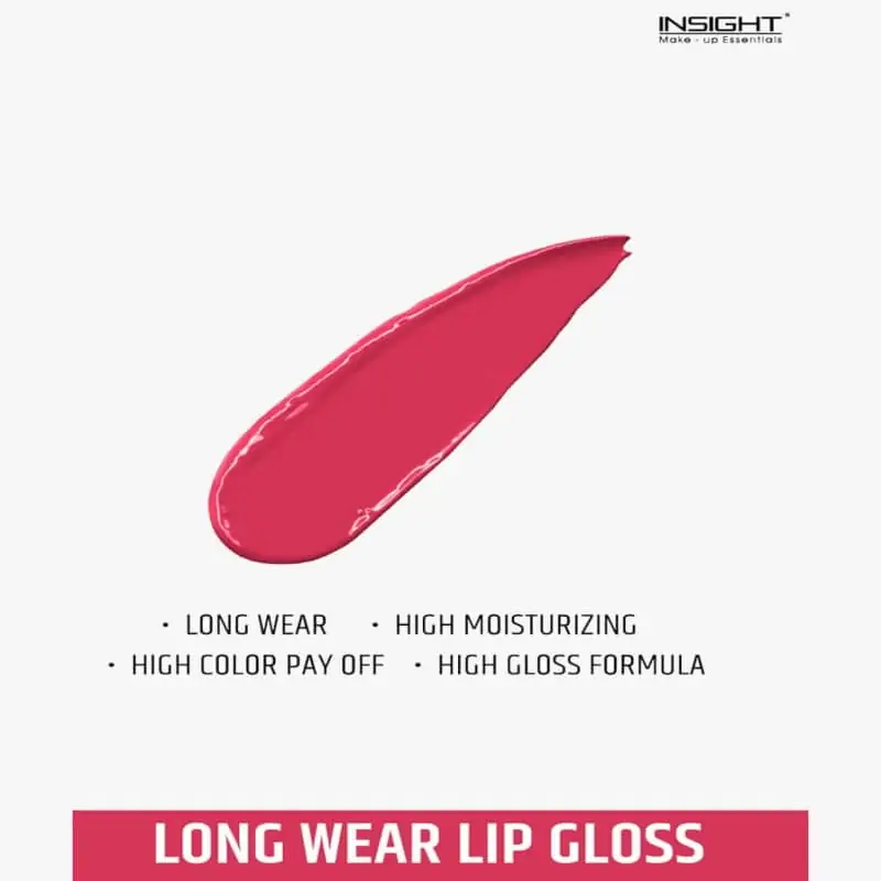Close-up of Insight Cosmetics Luxe 11 Lip Gloss tube, showing shimmery color texture. - thumbnail