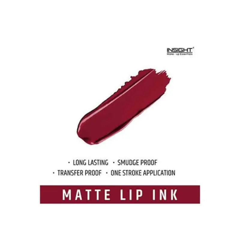 Two Insight Cosmetics Matte Lip Ink lipsticks lying horizontally, one open revealing the applicator. - thumbnail