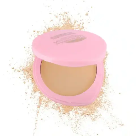 Insight Cosmetics MNY35 Mineralized Pressed Powder in a sleek black compact, lid closed.