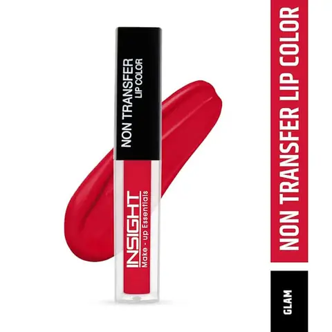 Insight Cosmetics Non Transfer Matte Lipstick 23 Glam, extended, revealing its deep berry-plum shade.