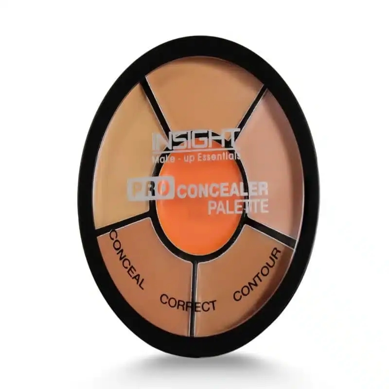 Insight Pro Concealer Palette, closed black compact, showcasing brand logo on front cover. - thumbnail