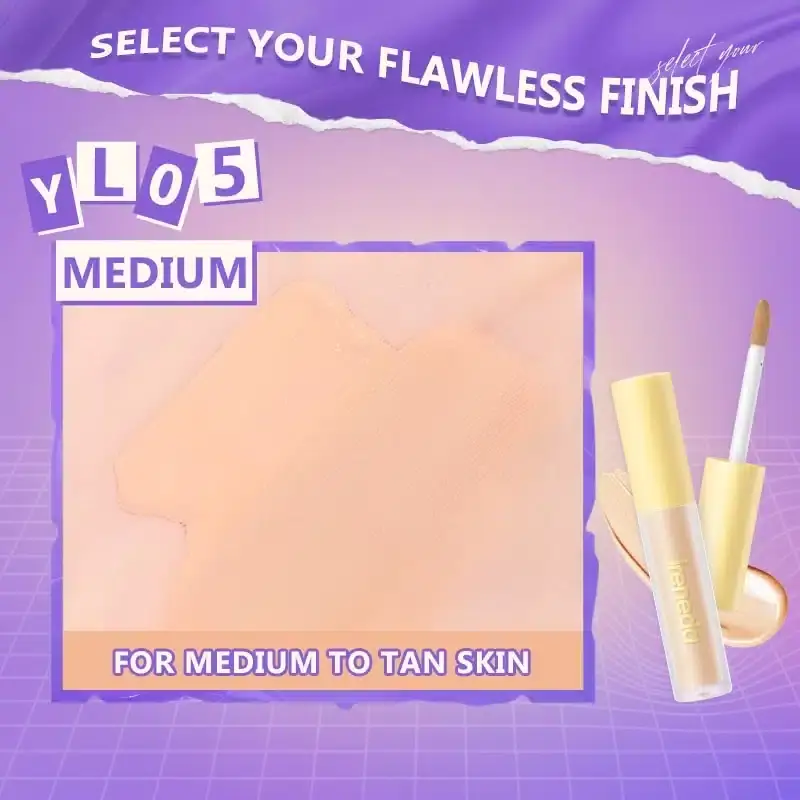 Ireneda Liquid Concealer F01 Medium shade tube with applicator extended, sleek packaging. - thumbnail