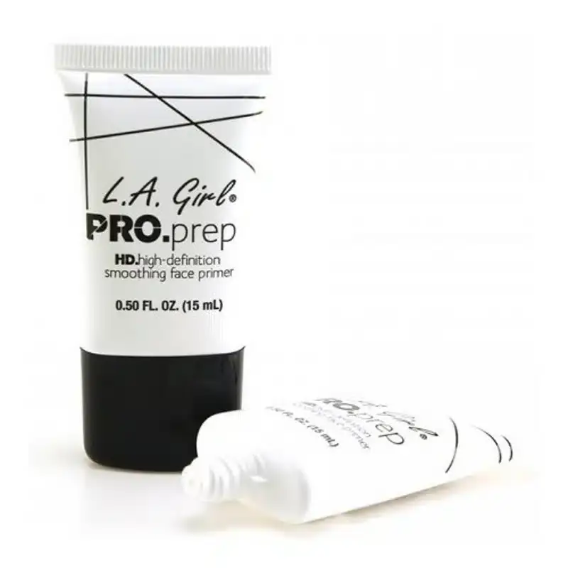 LA Girl Pro Prep HD Smoothing Face Primer 15ml in its translucent tube with silver cap, standing upright. - thumbnail