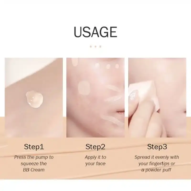Laikou BB Cream 320 Tan 30ml tube standing, golden cap next to nozzle. - thumbnail