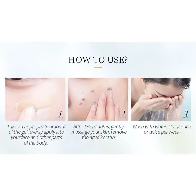 Two Laikou Camomile Peeling Gel 60ml tubes, one upright and one lying down. - thumbnail