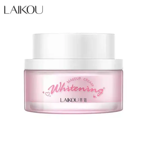 Laikou 65g face makeup cream in a white and pink jar, prominently displayed from the front.