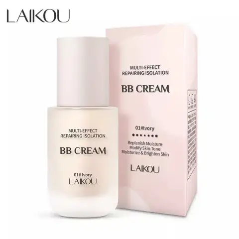 LAIKOU Isolation BB Cream 30g tube, light lavender with white cap, displayed upright.