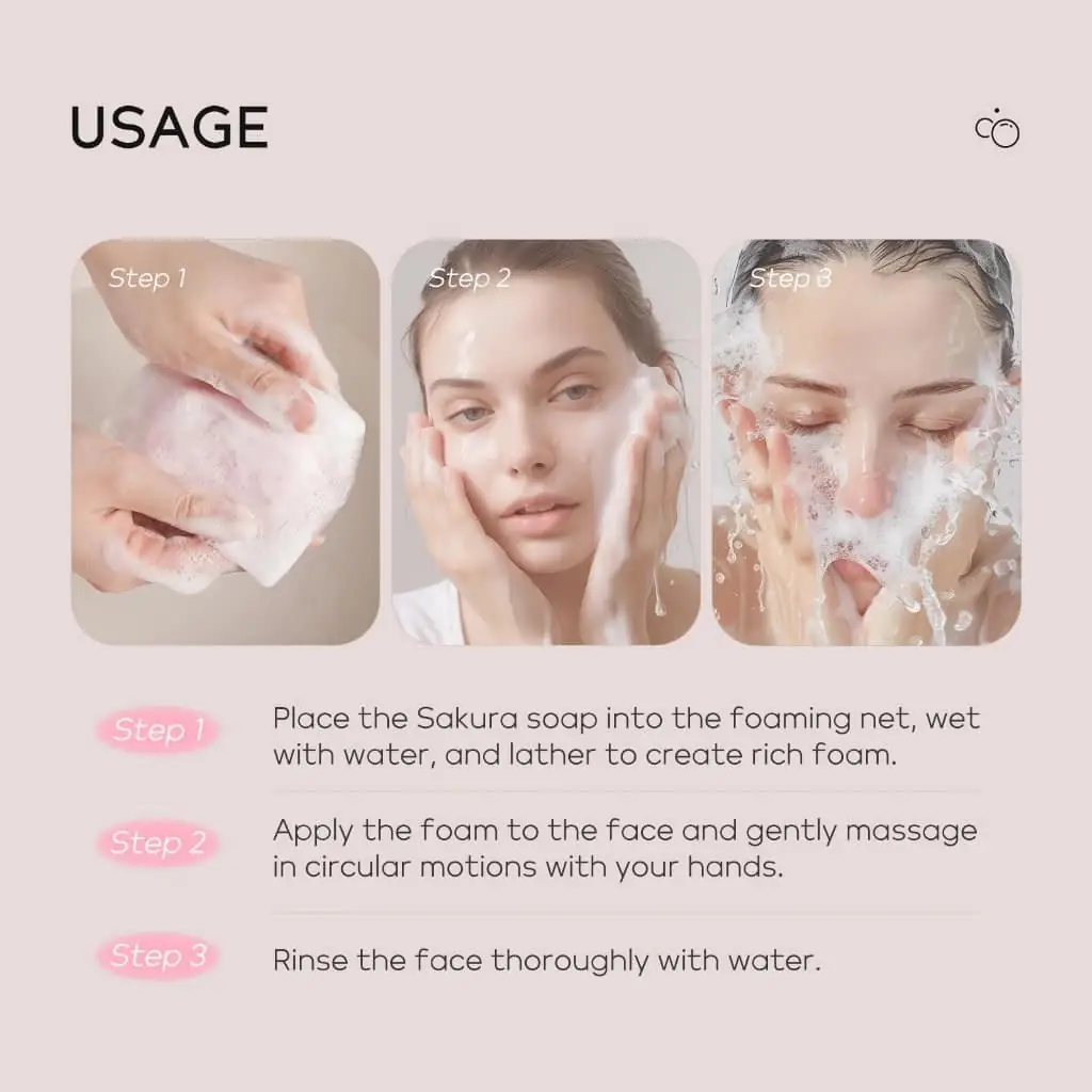 Laikou Japan Sakura handmade soap bar with vibrant pink floral retail packaging. - thumbnail