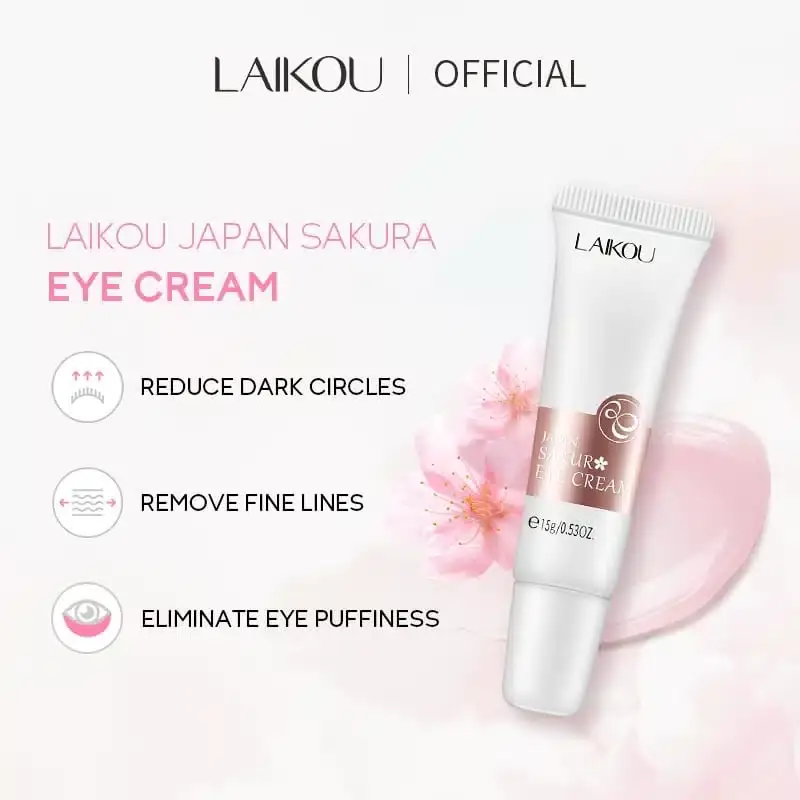 Smooth, light pink Laikou Sakura cream texture, swatched to show its hydrating consistency. - thumbnail