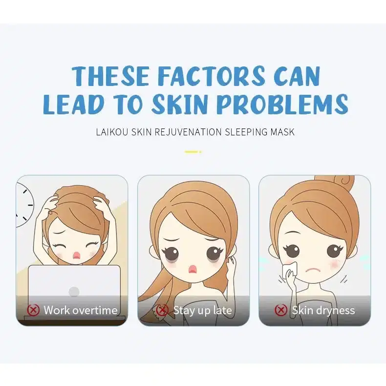 Creamy white texture of Laikou Sleeping Mask squeezed from sachet onto a finger, ready for application. - thumbnail