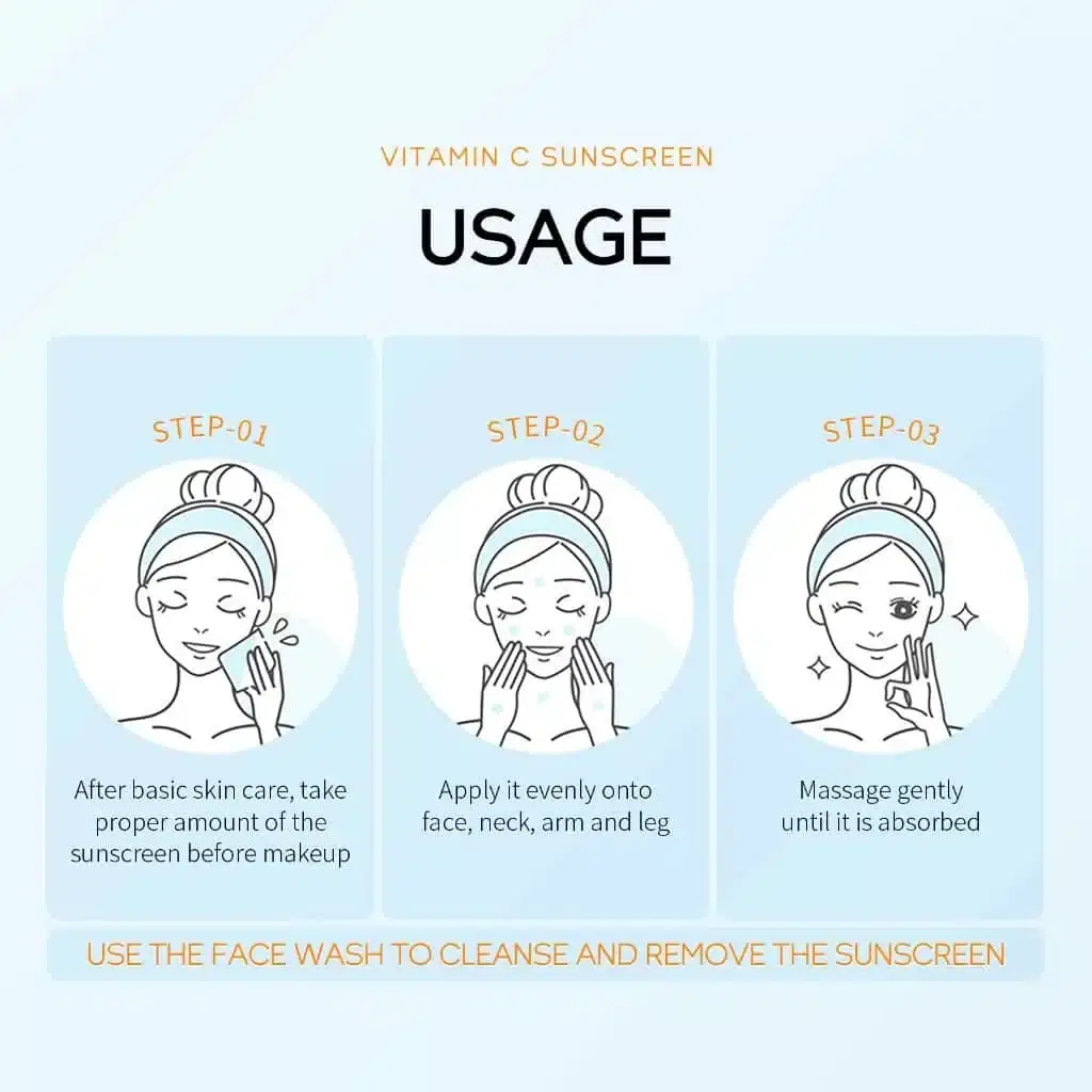 Laikou Vitamin C sunscreen squeezed onto fingertips, revealing its smooth white creamy texture. - thumbnail
