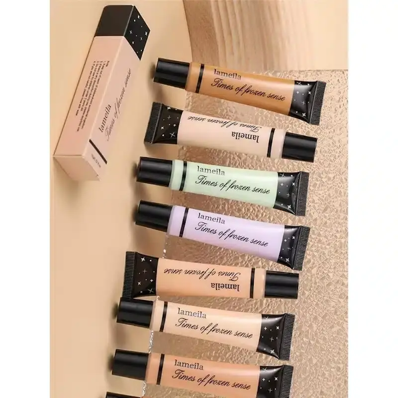 Close-up of Lameila Color Corrector Concealer 03 with cap off, revealing the applicator tip. - thumbnail