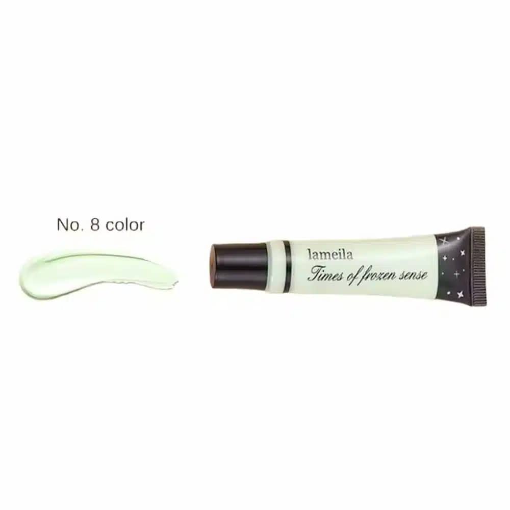 Lameila Green Color Corrector Concealer tube standing upright, showing the applicator tip. - thumbnail