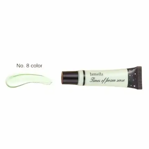 Lameila Green Color Corrector Concealer tube standing upright, showing the applicator tip.