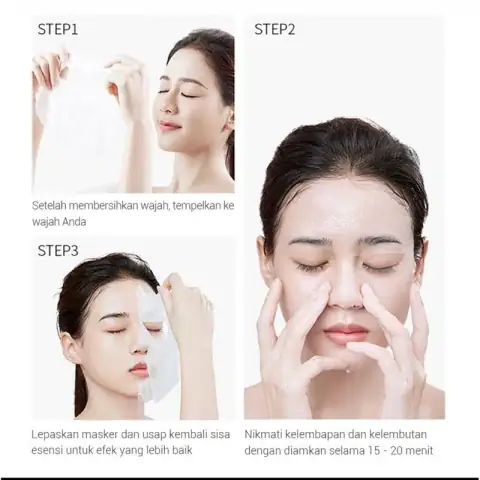 Lanbena Aloe Vera hydrating sheet mask in a green and white pouch, showing aloe leaves.