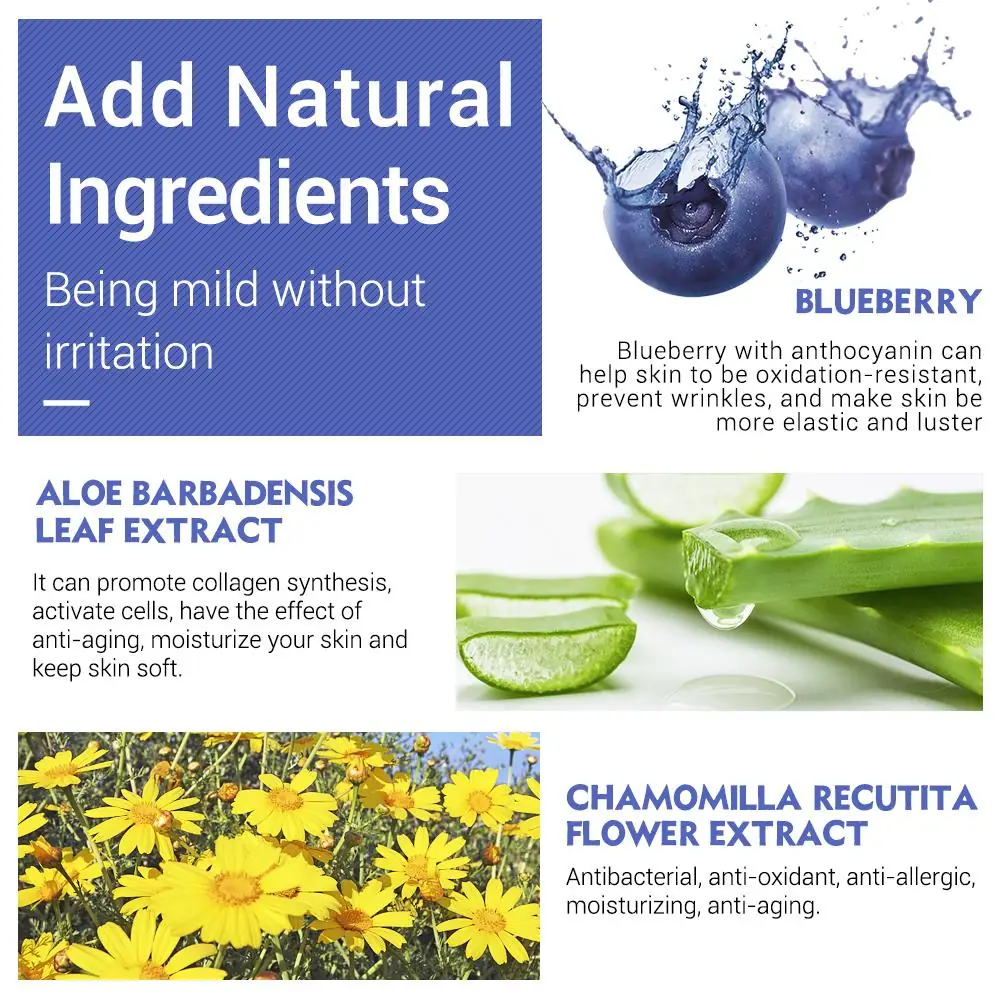 Smooth swatch of the Breylee LANBENA Blueberry Clay Mask applied to skin. - thumbnail