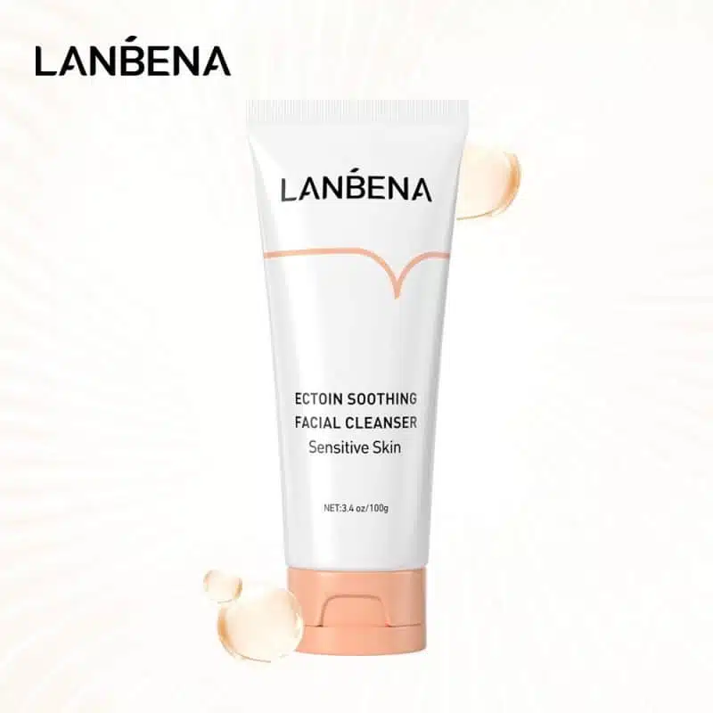 Lanbena Soothing Face Wash 100g in white tube, clearly showing the front label. - thumbnail