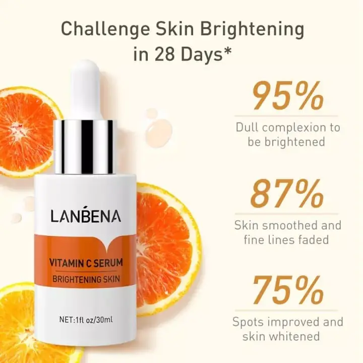 Lanbena Vitamin C Cleanser product squeezed out, showcasing its white creamy texture. - thumbnail