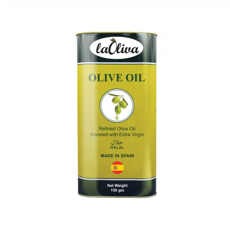 Green Laoliva Olive Oil for Hair & Skin tin, 150ml, with a prominent white label. - thumbnail