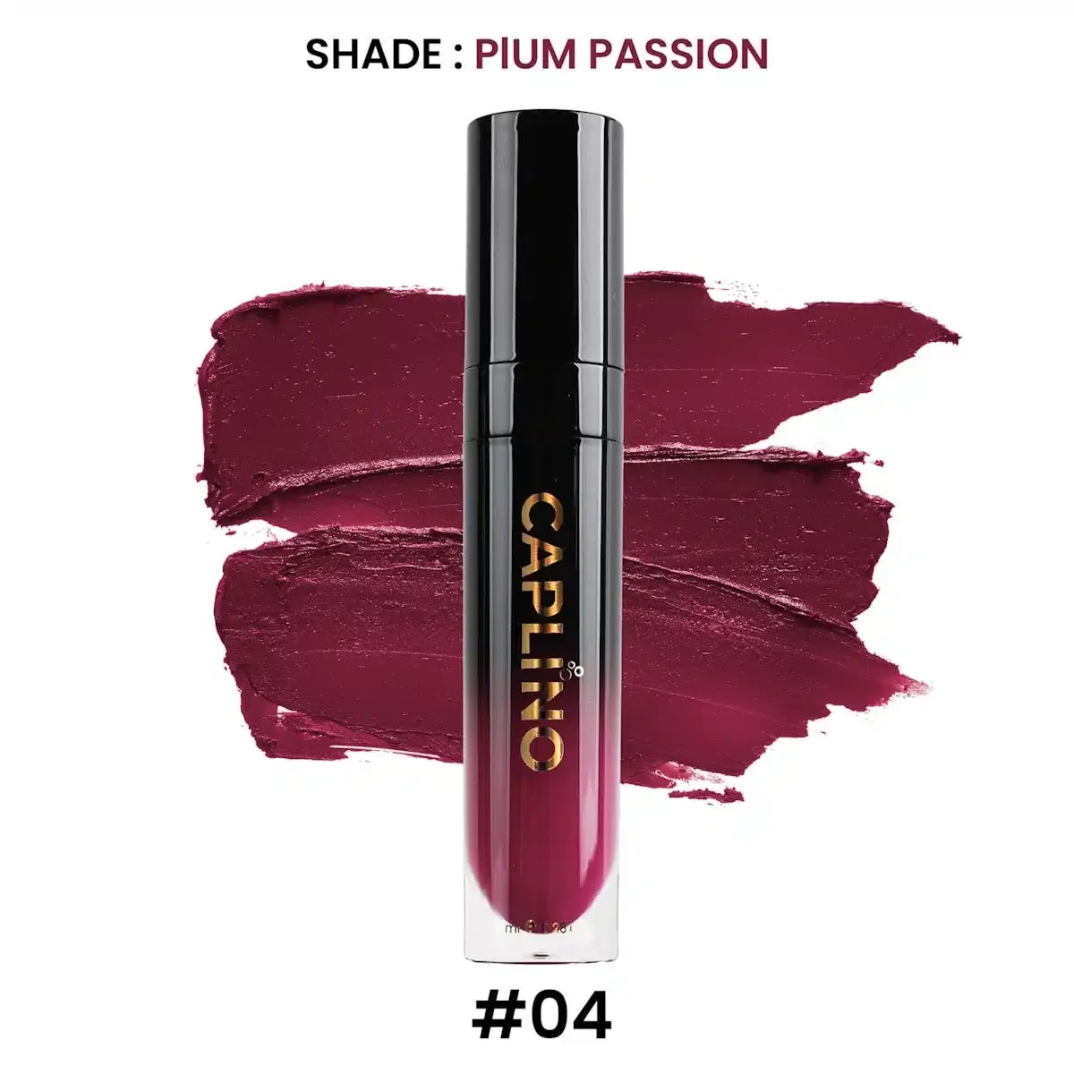Swiss Beauty Pure Matte Lipstick in Bold Wine, open with bullet tip extended. - thumbnail