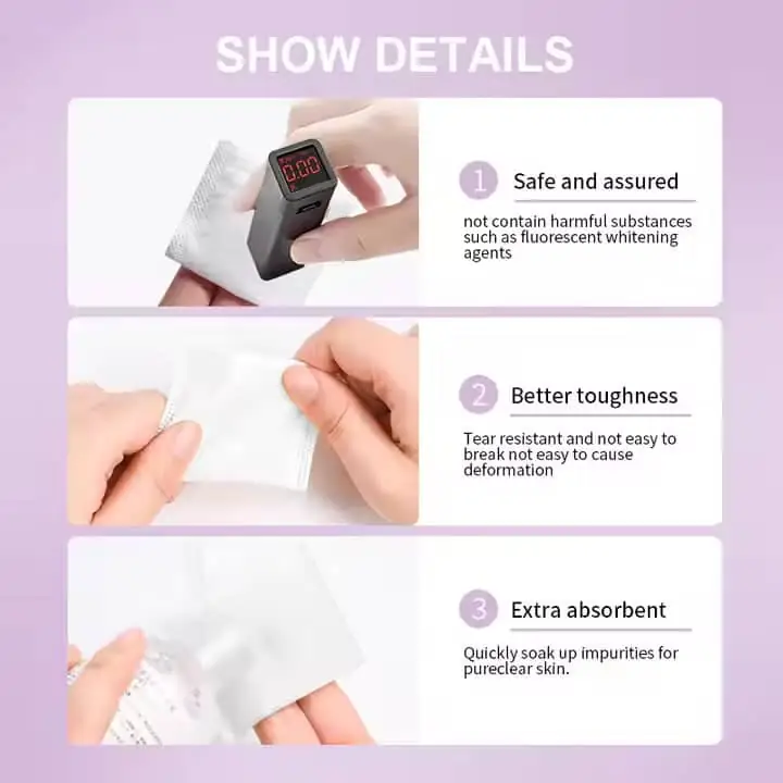 Multiple LMLTOP cosmetic cotton pads scattered on a clean surface, highlighting their fluffy and gentle design. - thumbnail