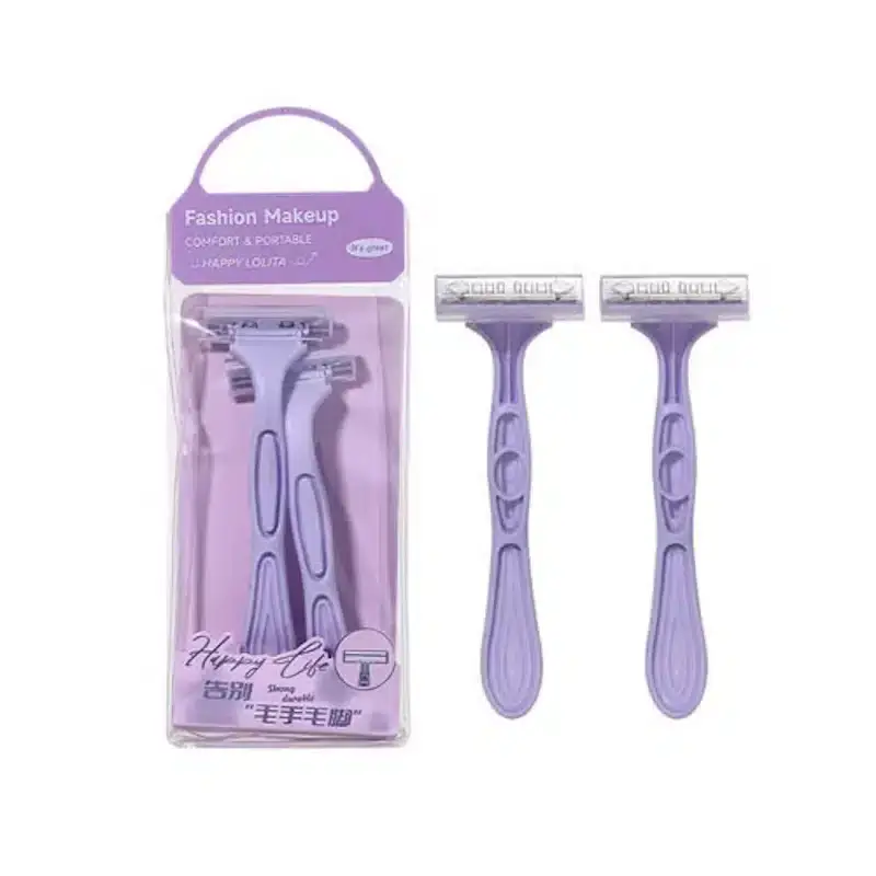 LMLTOP portable razors twin pack, sealed in clear retail packaging on a white background. - thumbnail