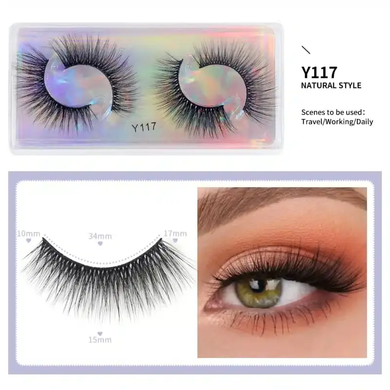 Two pairs of Maange black 3D mink false eyelashes, showcasing their luxurious volume and texture. - thumbnail