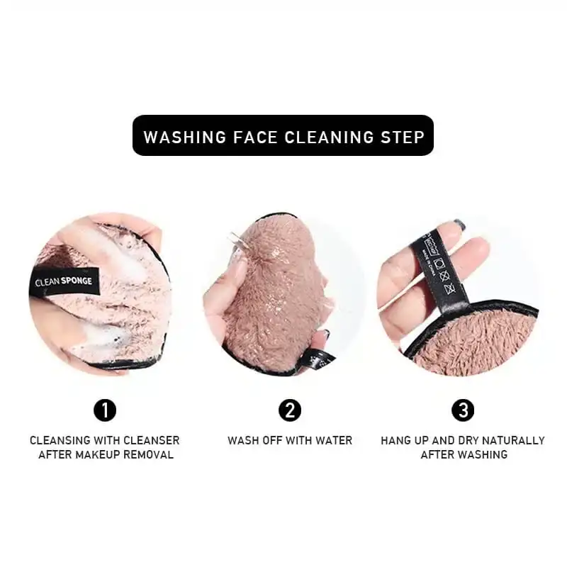 Close-up of the Maange pink make-up remover sponge, highlighting its ultra-soft, fine-pore texture. - thumbnail