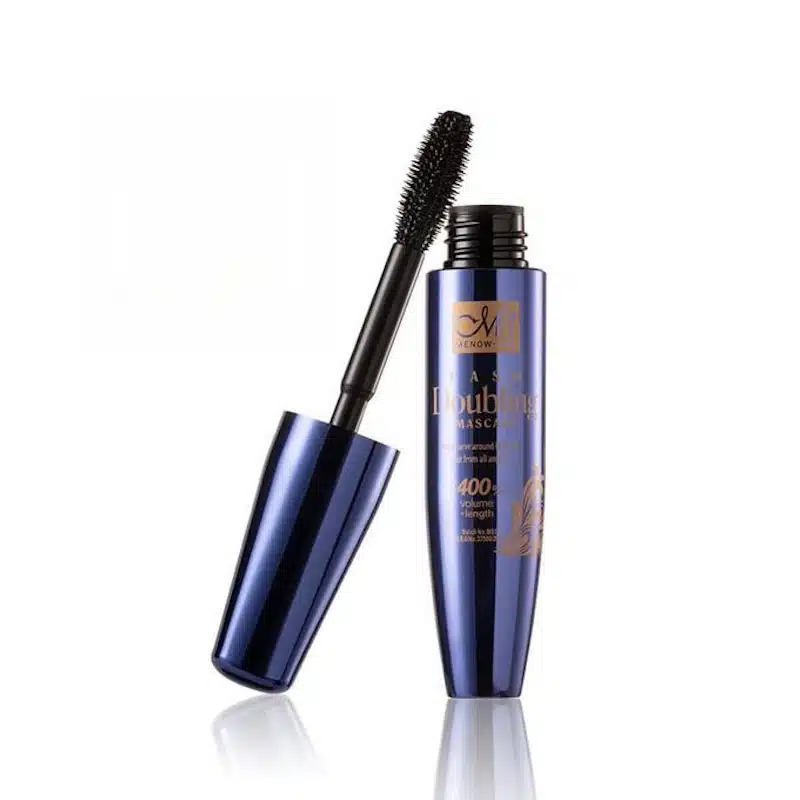 Menow Lash Doubling Mascara PRO in its black tube with gold branding, shown upright. - thumbnail