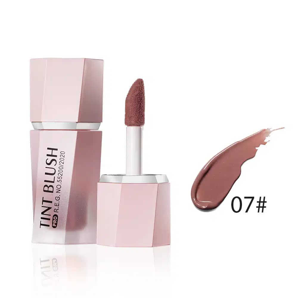 Menow Tint Liquid Blush 07, a 7ml tube, standing upright showing its vibrant peach-orange shade. - thumbnail
