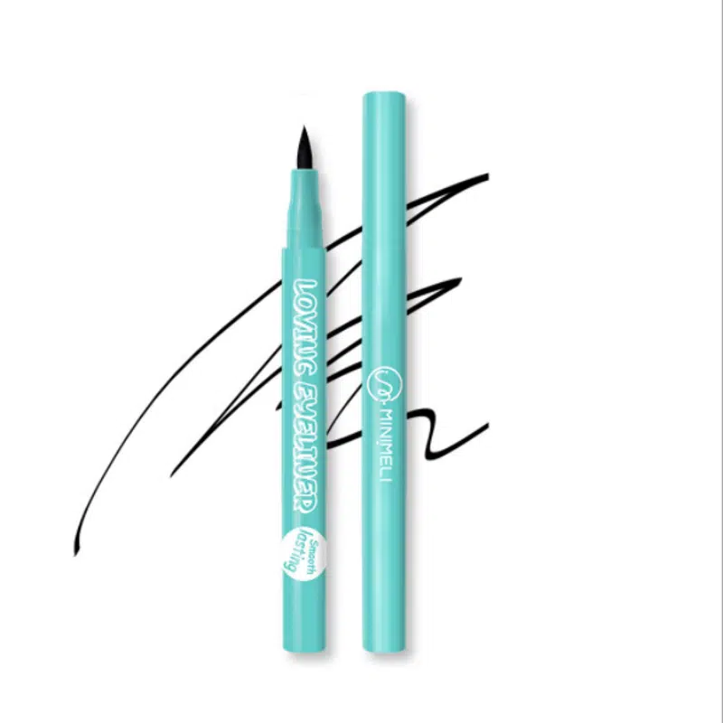 Sleek Minimeli Waterproof Eyeliner Pen ML396, black glossy tube, main product shot.