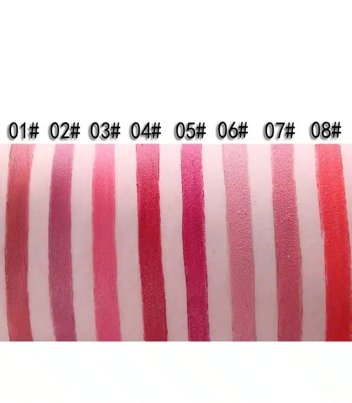 Close-up of Miss Rose 2 in 1 velvet matte lipstick showing open bullet and liquid applicator. - thumbnail