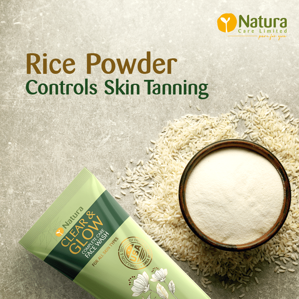 Side view of the Natura Clear & Glow 100ml face wash white tube packaging. - thumbnail