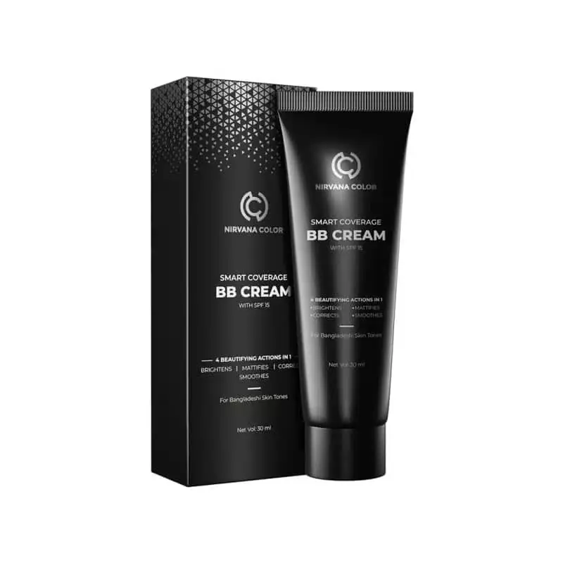 White Nirvana BB Cream 30ml tube, light shade, SPF15, with a silver cap. - thumbnail