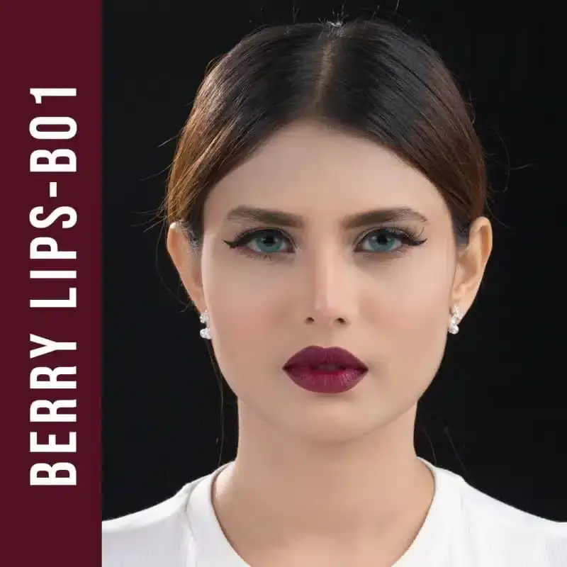 Two Nirvana matte bullet lipsticks: one capped horizontally, one upright with extended Berry Lips B01 shade. - thumbnail