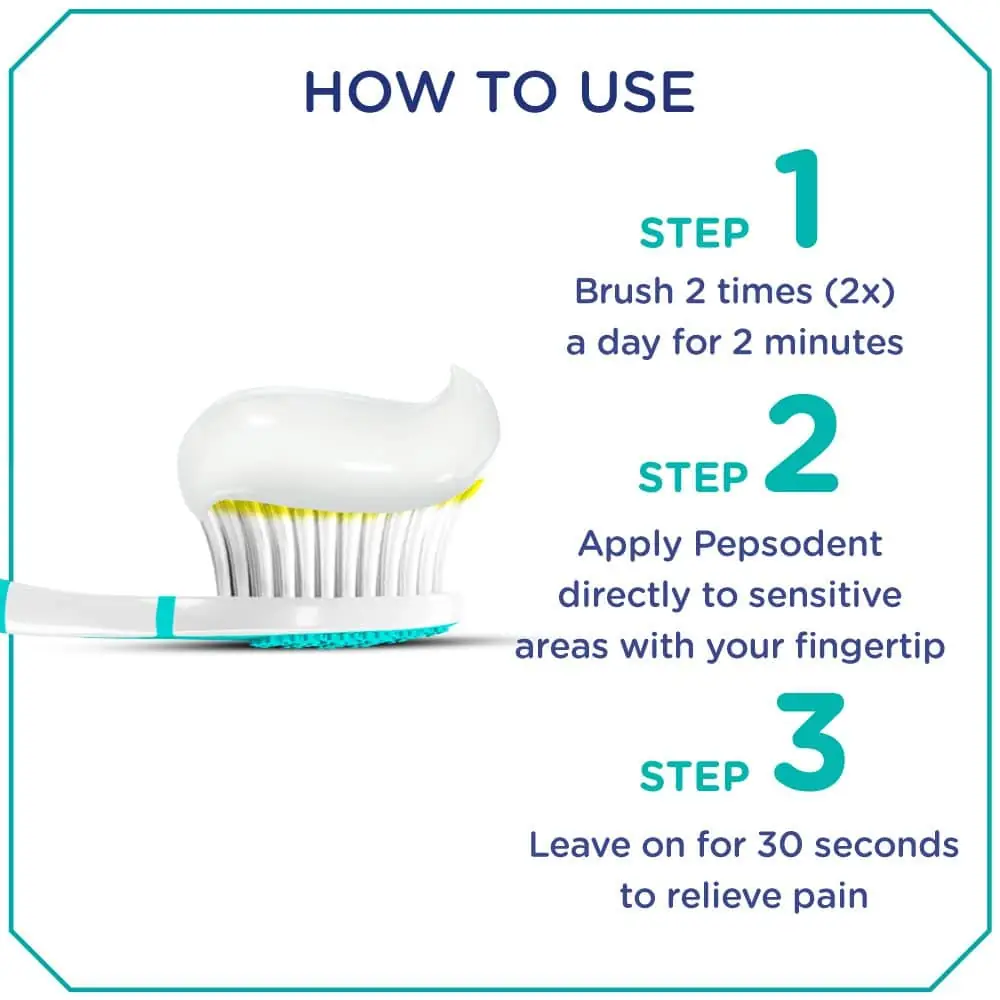 Pepsodent Sensitive Expert Gum Care 140g carton box, upright, displaying detailed blue-green front. - thumbnail