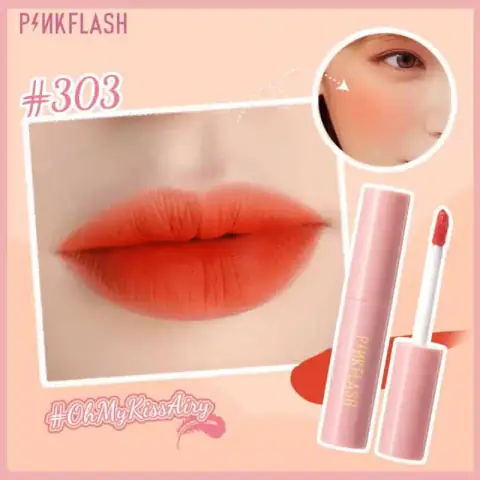 Two Pink Flash LIQUID Duo Matte Lipsticks, M01-303 shade, showing elegant pink packaging.